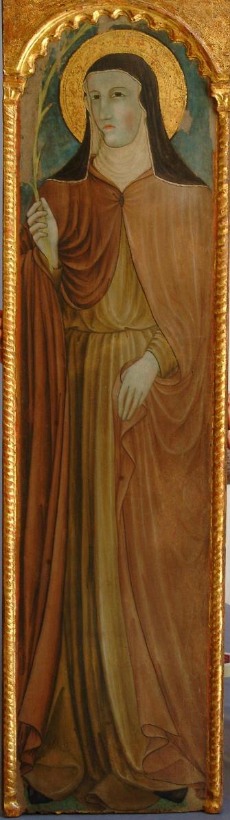 Santa Chiara (dipinto, opera isolata) - ambito Italia centrale (prima metà sec. XV)