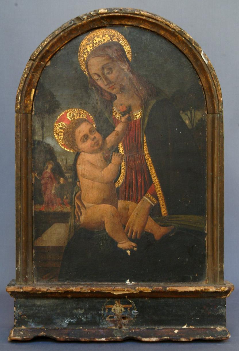 Madonna con Bambino (dipinto, opera isolata) - ambito Italia centrale (terzo quarto sec. XV)