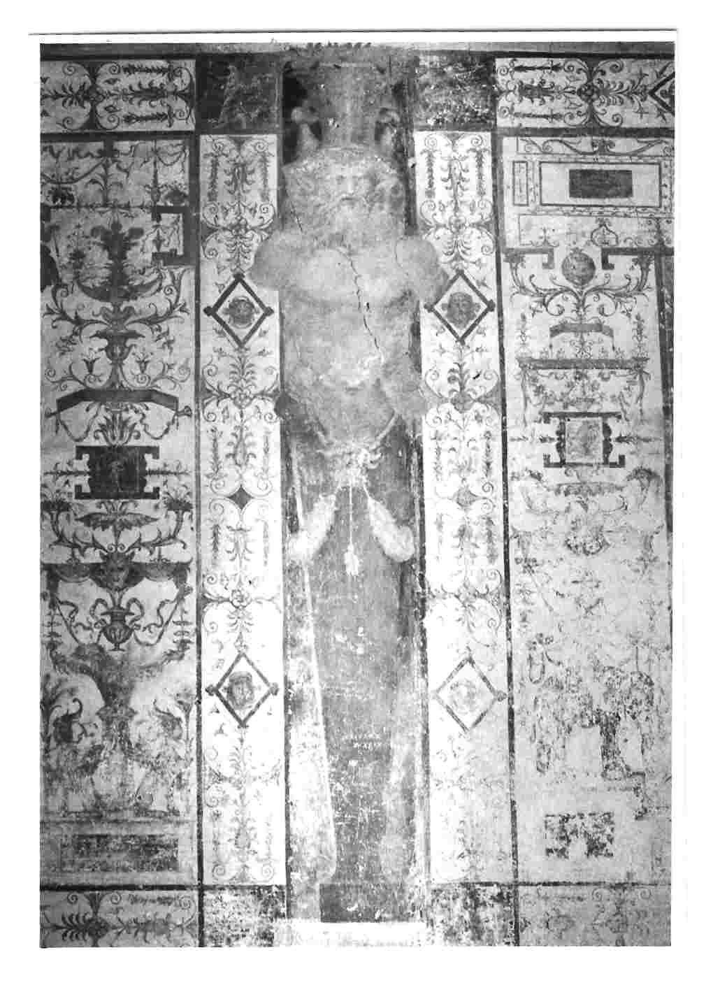 grottesche e cariatidi (dipinto, opera isolata) di Gherardi Cristoforo detto Doceno (attribuito) (prima metà sec. XVI)