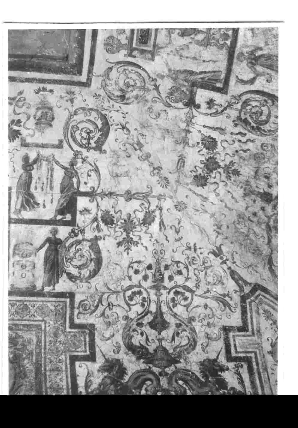 grottesche (dipinto, opera isolata) di Gherardi Cristoforo detto Doceno (attribuito), Battista Tifernate (attribuito), Vasari Giorgio (prima metà sec. XVI)