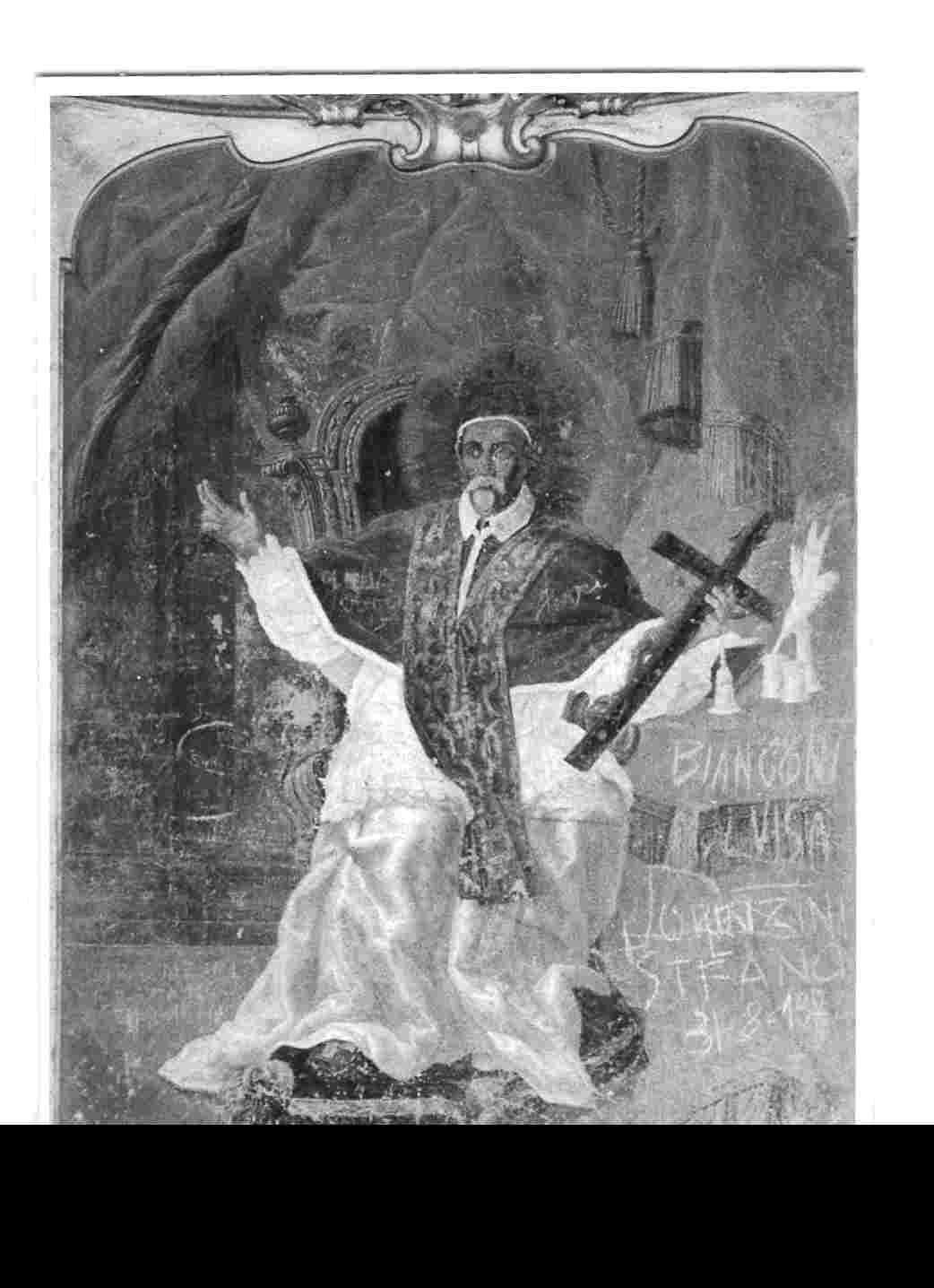 figura ecclesiastica (dipinto, insieme) - ambito Italia centrale (sec. XVIII)