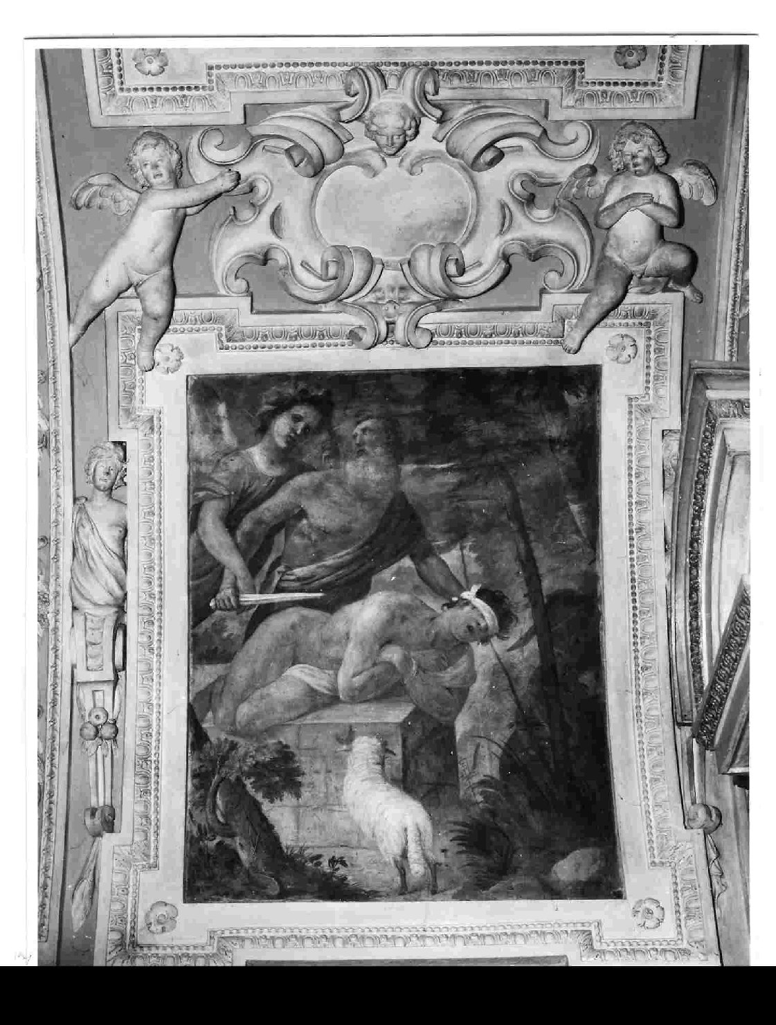 sacrificio di Isacco (dipinto, complesso decorativo) di Gagliardi Bernardino (prima metà sec. XVII)