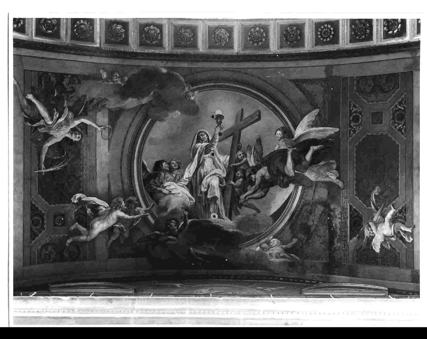 trionfo della Religione (dipinto, complesso decorativo) di Conca Tommaso Maria (sec. XVIII)