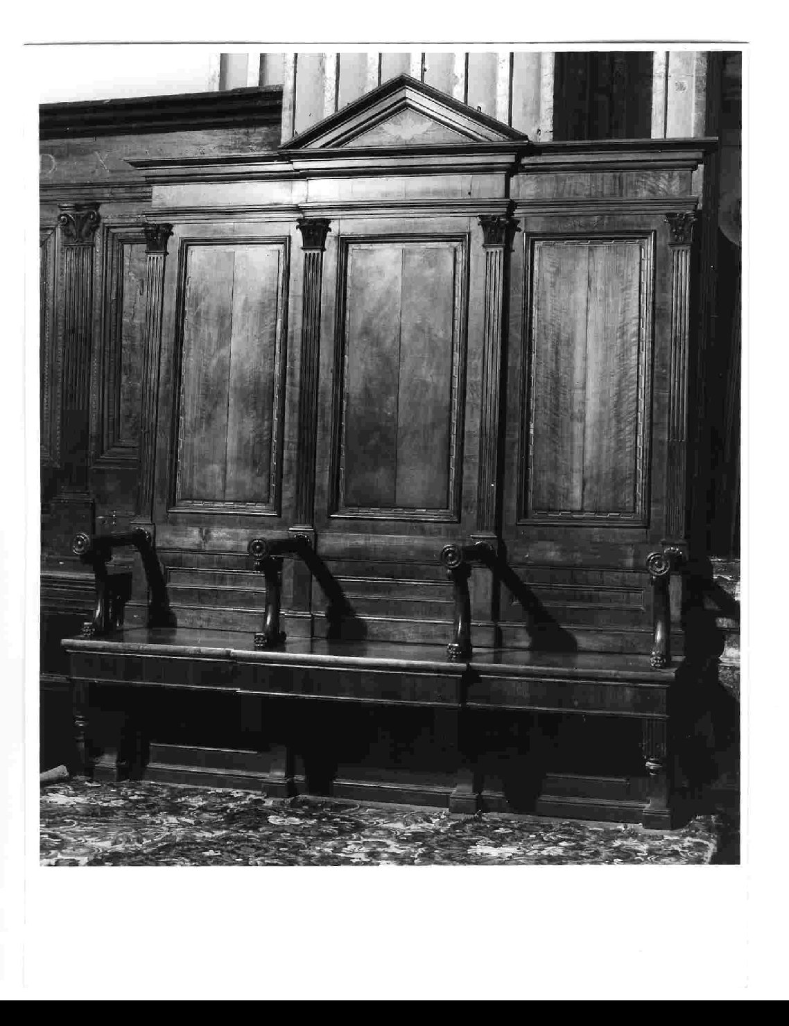 stalli del coro, insieme - bottega Italia centrale (sec. XIX)