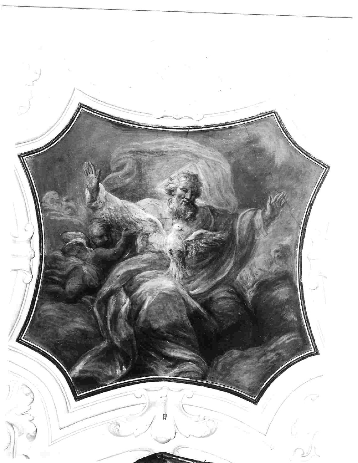 Padre Eterno Benedicente (dipinto, elemento d'insieme) di Appiani Francesco (sec. XVIII)