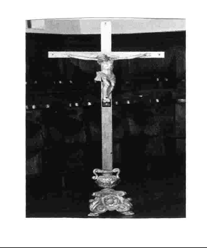 croce d'altare, opera isolata - bottega umbra (sec. XVII)