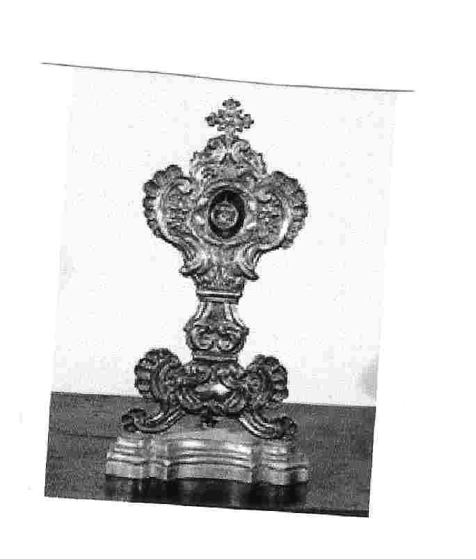 reliquiario - a ostensorio, opera isolata - bottega umbra (sec. XVII)