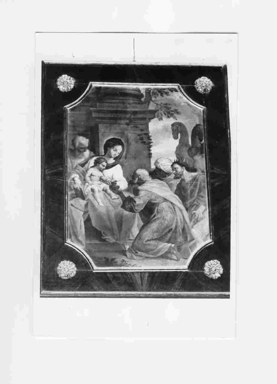 adorazione dei Re Magi (dipinto, elemento d'insieme) - ambito umbro (seconda metà sec. XVI)