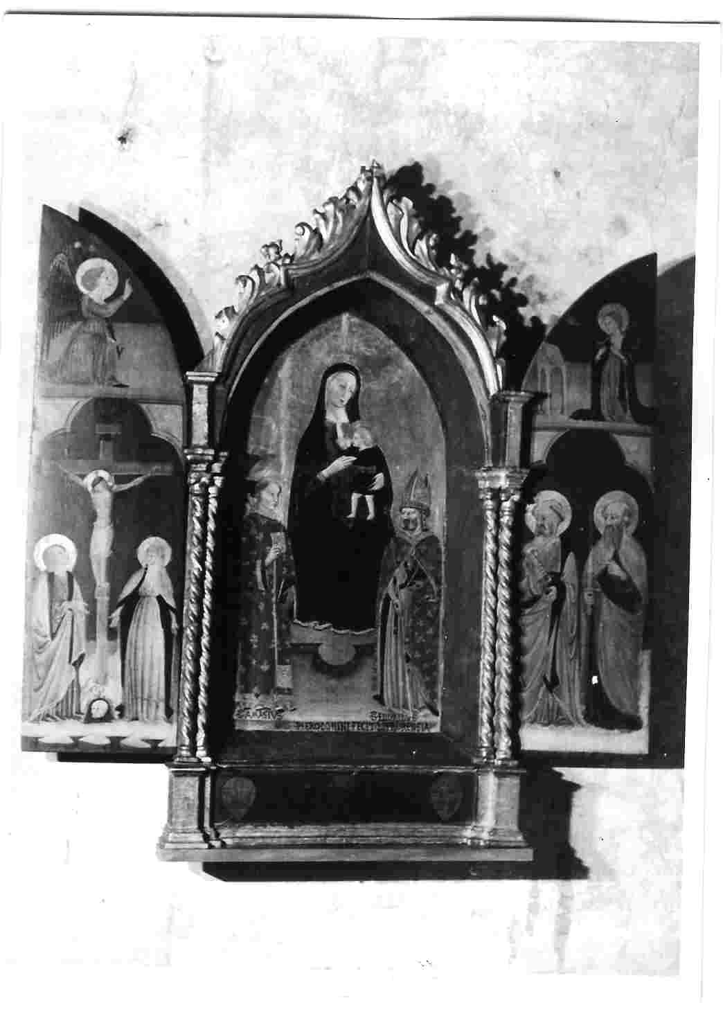 Madonna con Bambino e Santi (trittico, insieme) di Donnini Pietro (prima metà sec. XV)