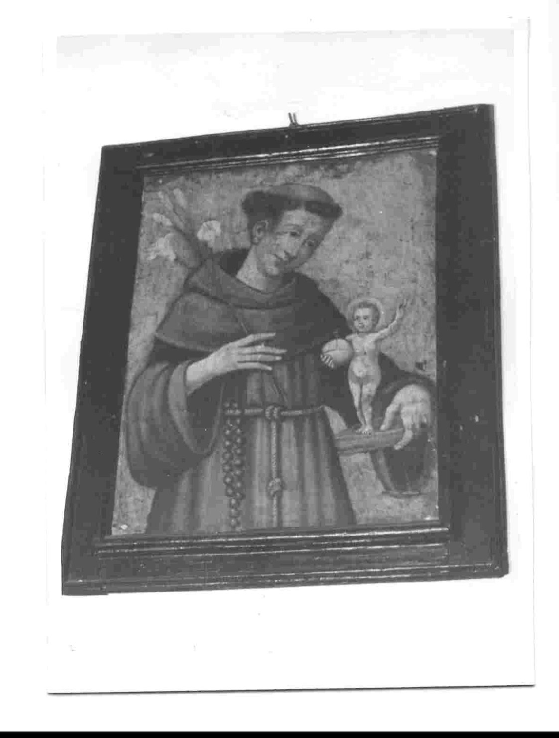 Sant'Antonio da Padova (dipinto, opera isolata) - ambito umbro (seconda metà sec. XVII)