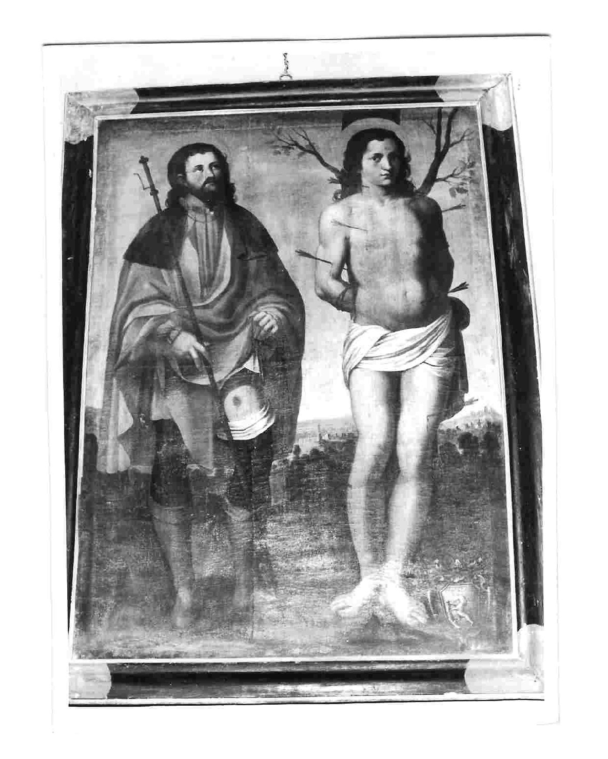 San Rocco e San Sebastiano (dipinto, opera isolata) - ambito umbro (prima metà sec. XVI)