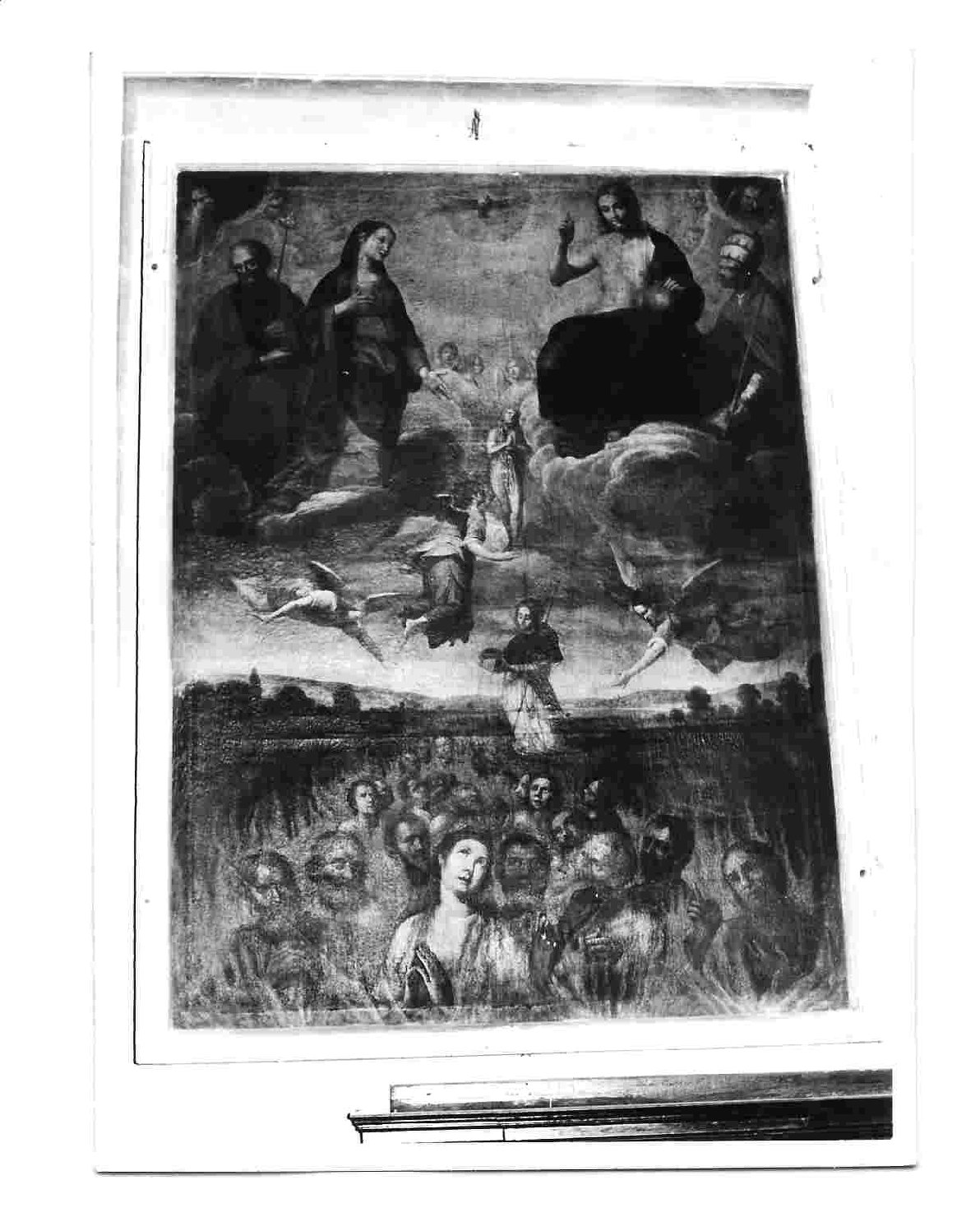 Madonna che intercede per le anime del purgatorio (dipinto, opera isolata) di Pacetti Giovanni Battista detto Sguazzino (sec. XVII)