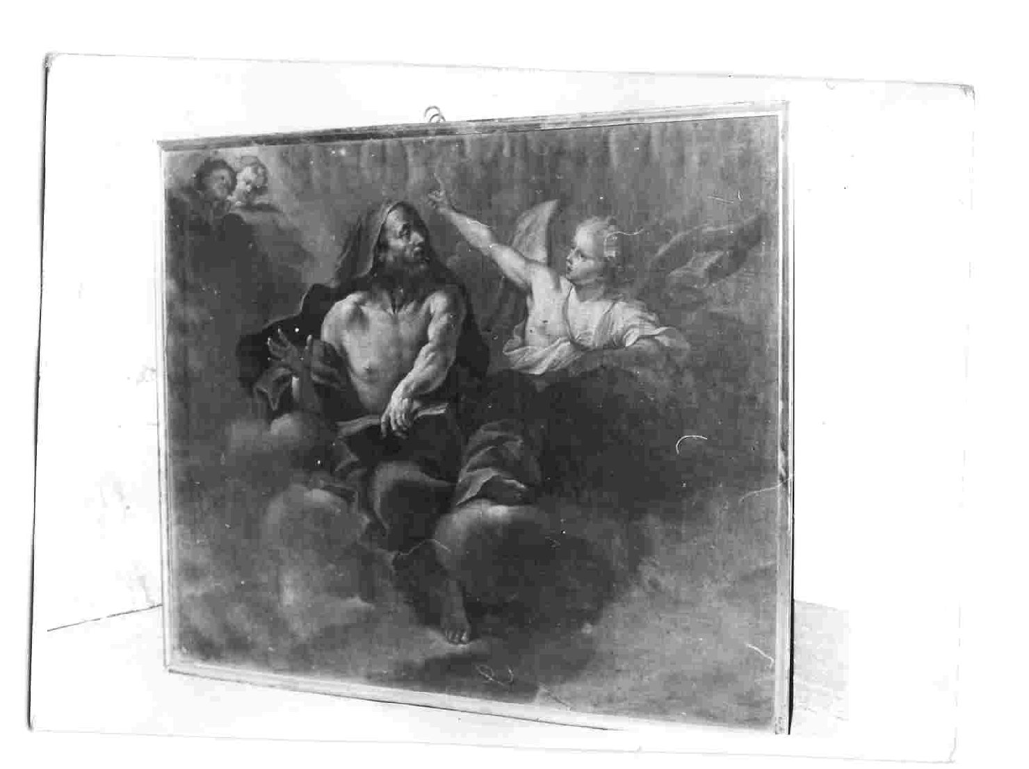 San Matteo e l'angelo (dipinto, elemento d'insieme) di Mazzanti Ludovico (sec. XVII)