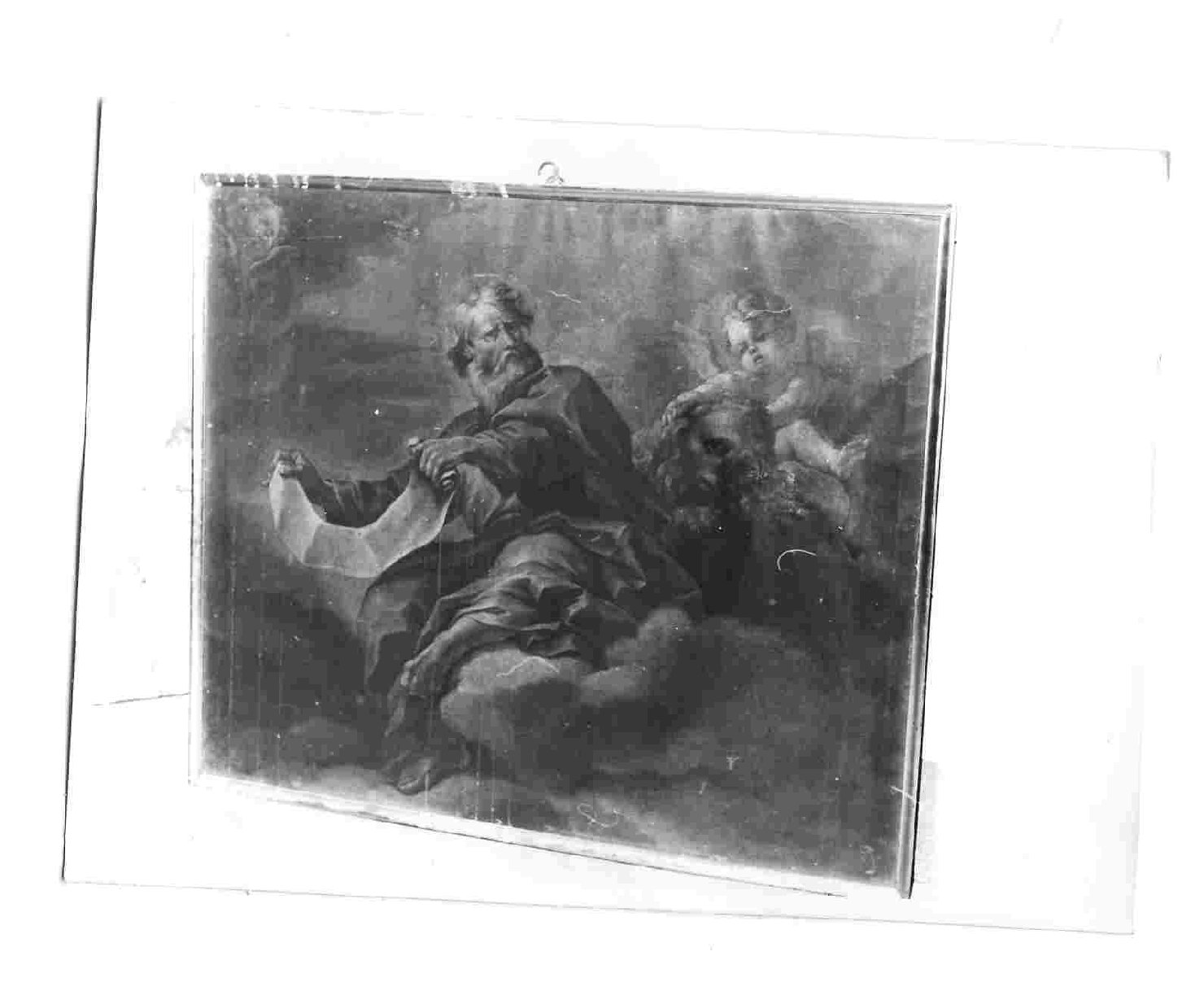 San Marco Evangelista (dipinto, elemento d'insieme) di Mazzanti Ludovico (sec. XVII)