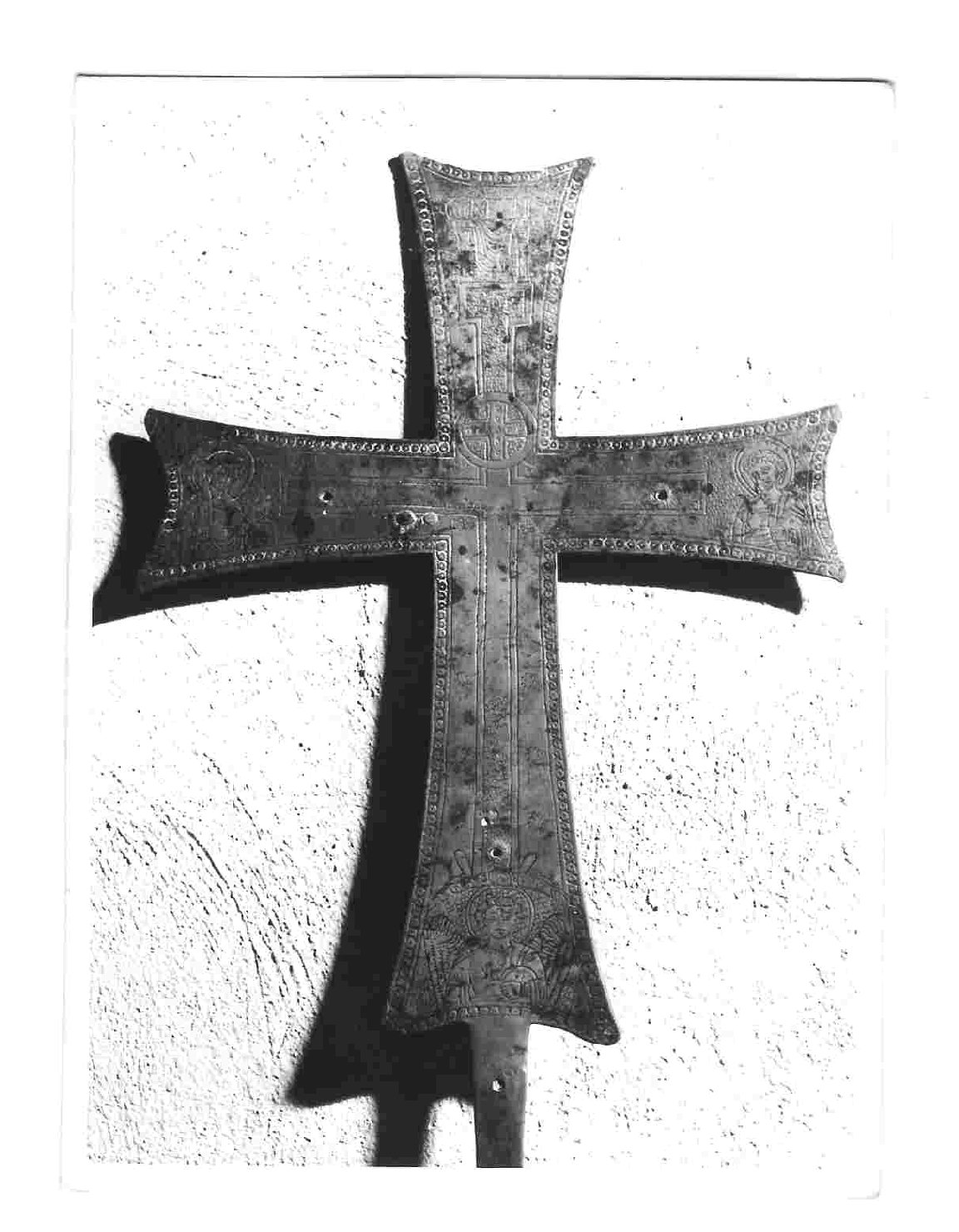 croce processionale, opera isolata - bottega Italia centrale (fine sec. XIII)