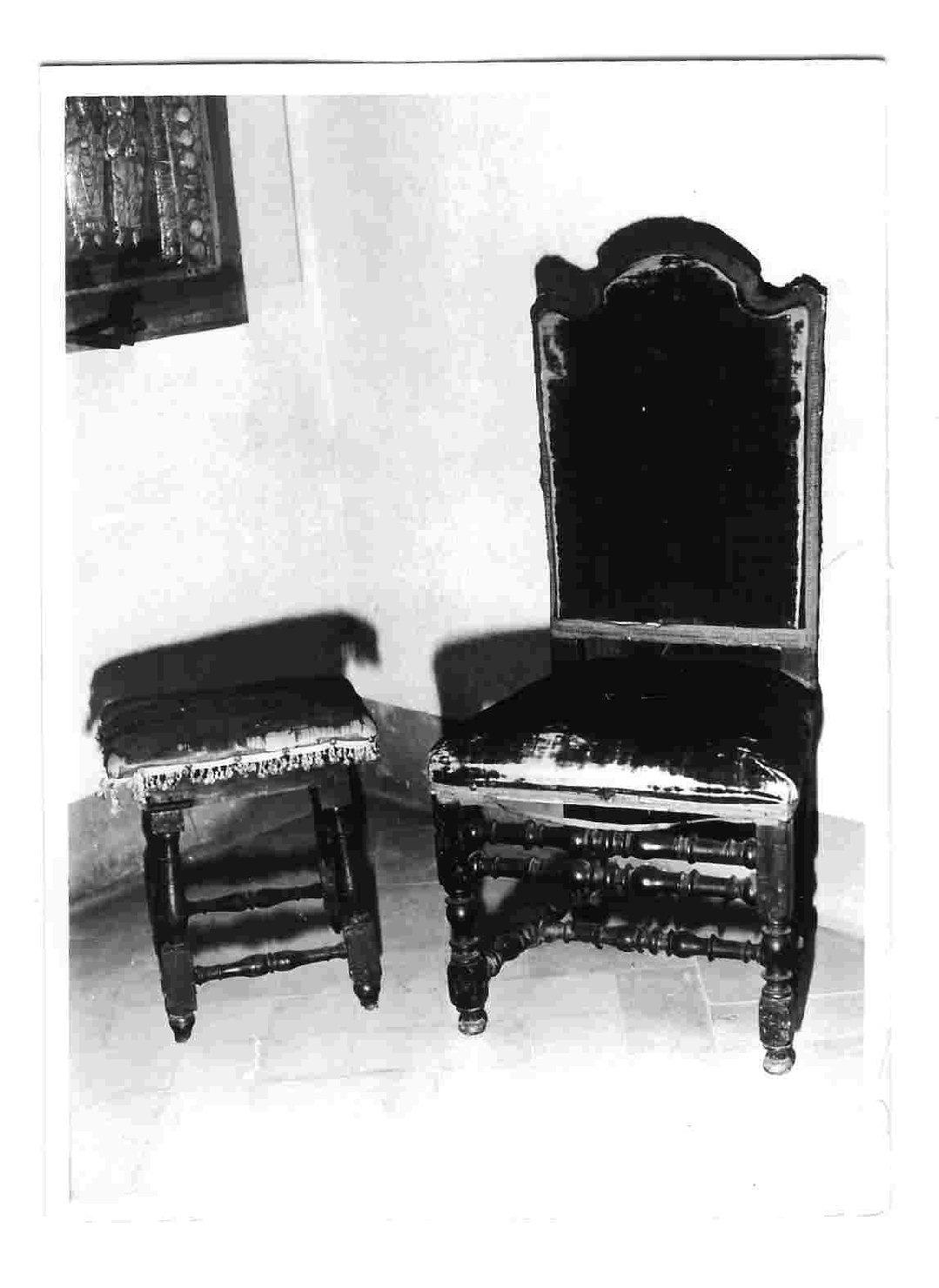 sedia, serie - bottega Italia centrale (sec. XVII)