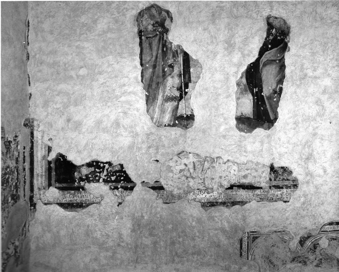 iscrizione (dipinto, frammento) - ambito umbro (sec. XIV)
