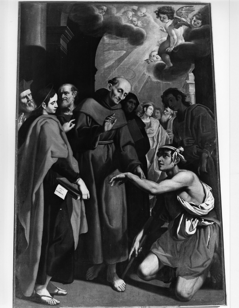 San Bernardino da Siena (dipinto, opera isolata) - ambito umbro (prima metà sec. XVII)