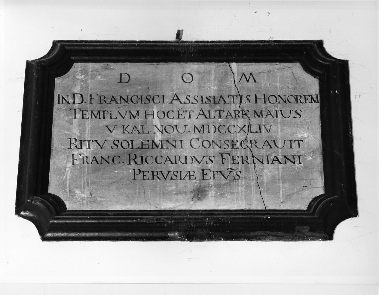 iscrizione (lapide commemorativa, opera isolata) - bottega umbra (sec. XVIII)