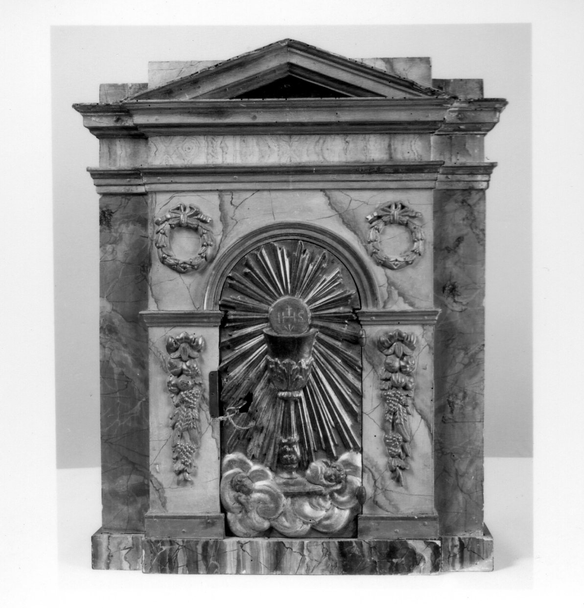 tabernacolo - a tempietto, opera isolata - bottega italiana (seconda metà sec. XVIII)