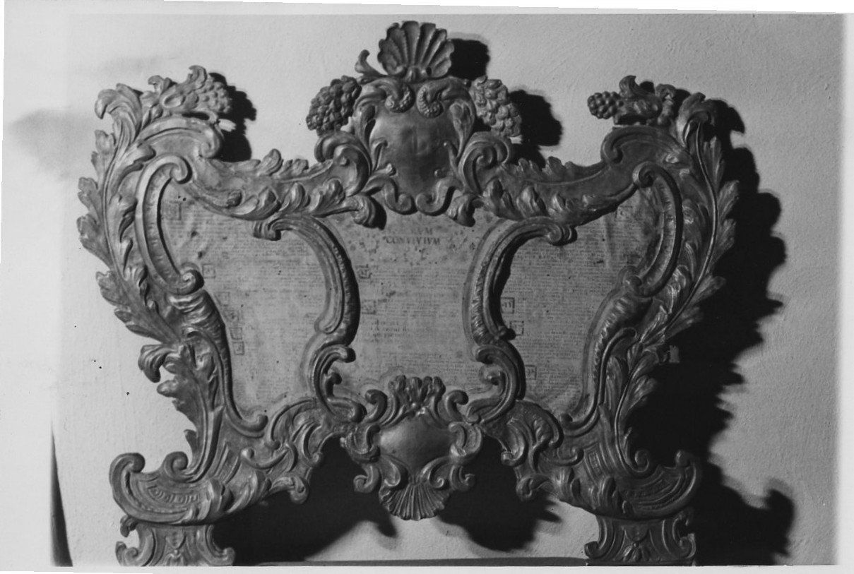 cartagloria, elemento d'insieme - bottega Italia centrale (sec. XVIII)