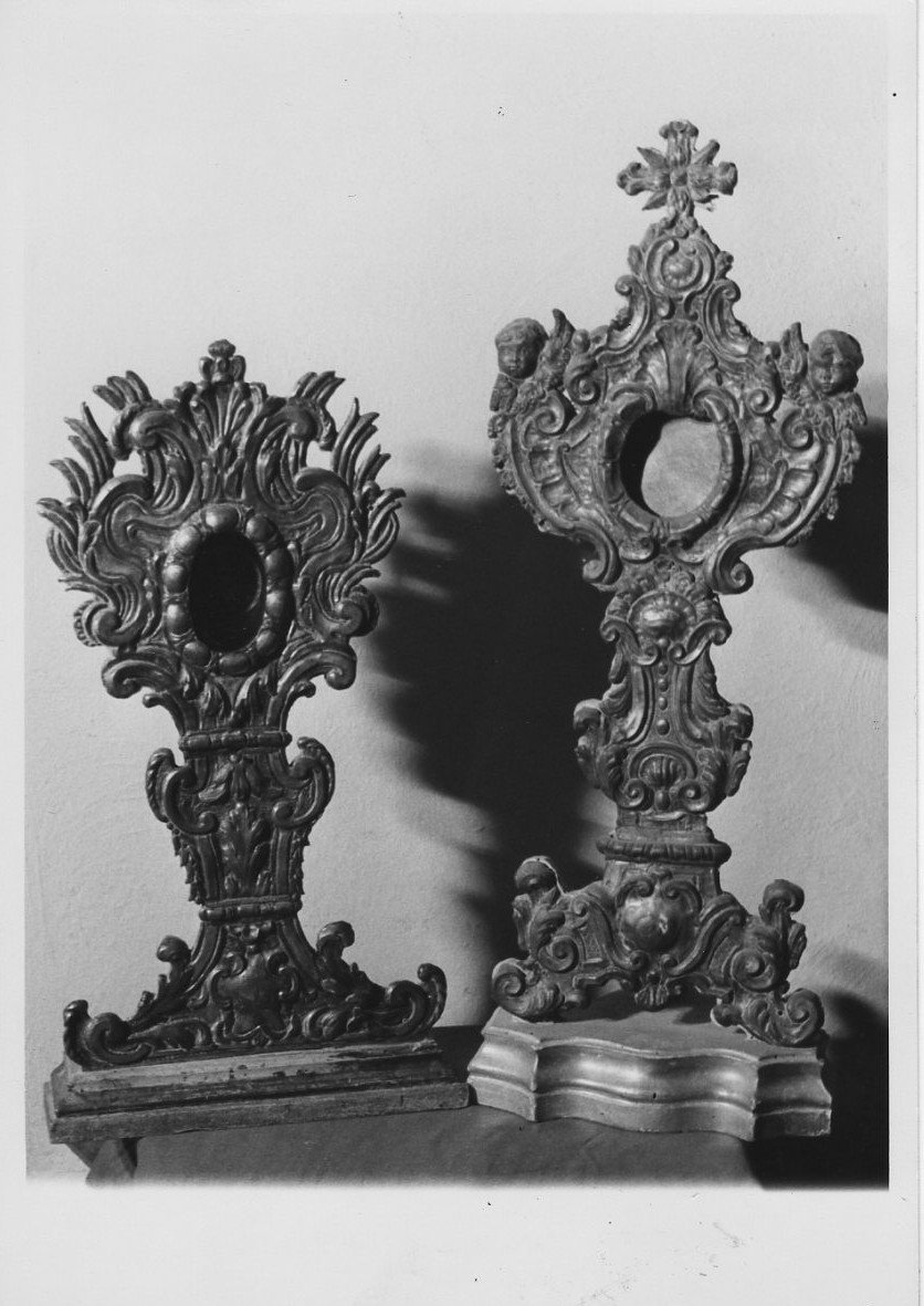 reliquiario, insieme - bottega Italia centrale (sec. XVIII)