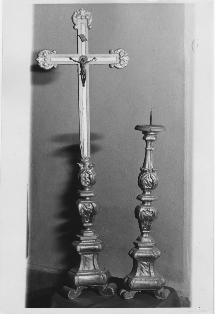 croce d'altare, opera isolata - bottega Italia centrale (sec. XVIII)