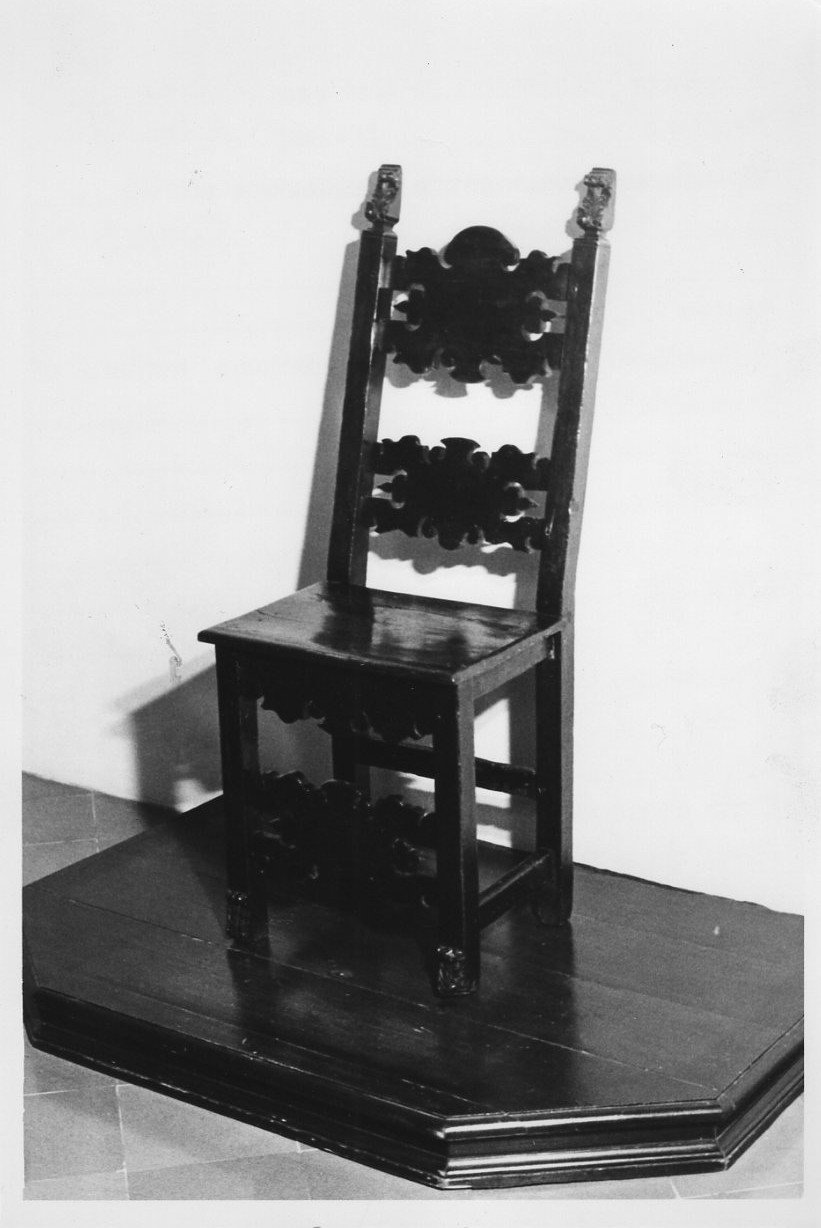 sedia, opera isolata - bottega Italia centrale (sec. XVII)