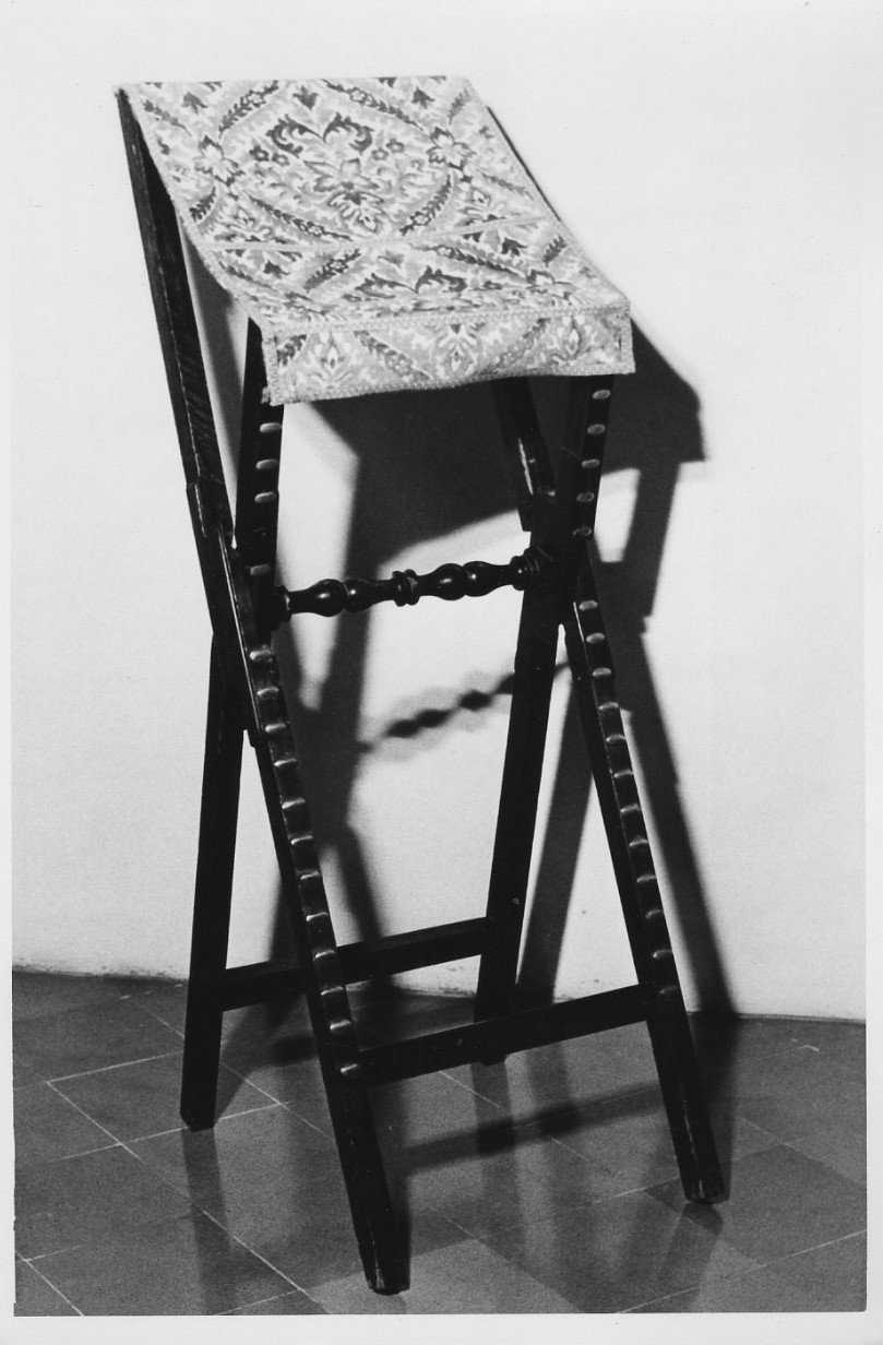 leggio pieghevole, opera isolata - bottega Italia centrale (sec. XVII)