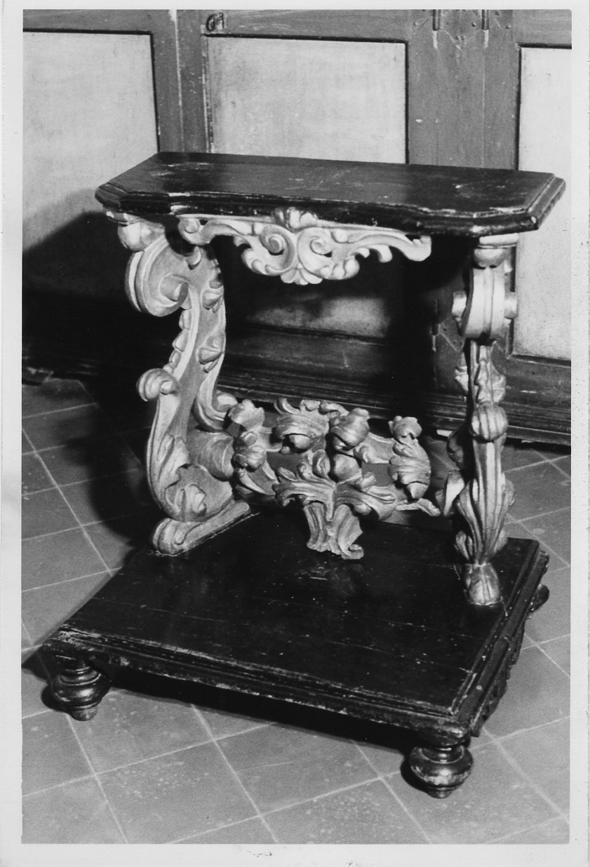 inginocchiatoio, opera isolata - bottega Italia centrale (sec. XVIII)