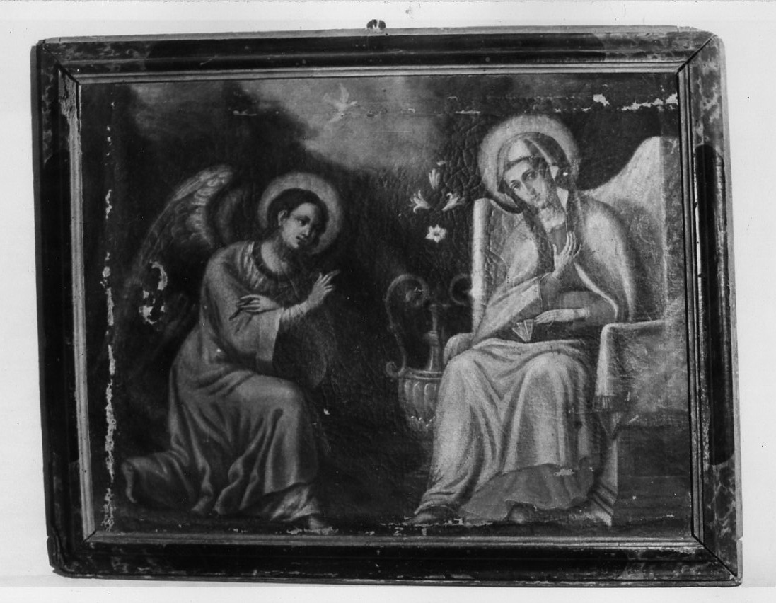 Annunciazione (dipinto, opera isolata) - bottega Italia centrale (fine sec. XVII)