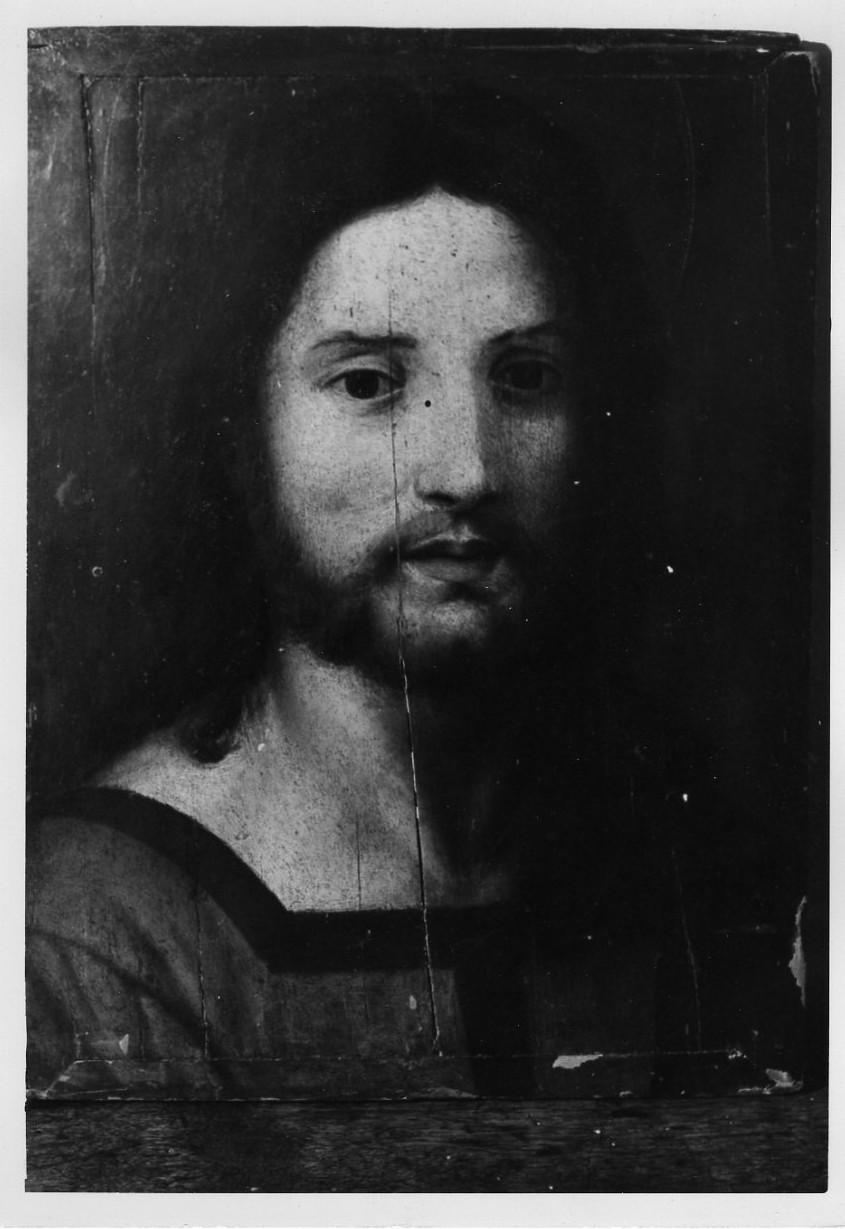 volto di Cristo (dipinto, opera isolata) - bottega Italia centrale (fine sec. XVI)
