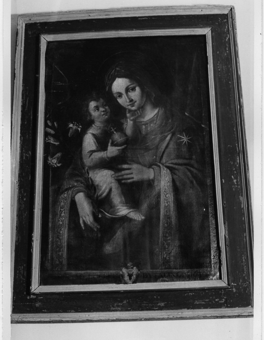 Madonna con Bambino (dipinto, opera isolata) - bottega Italia centrale (sec. XVII)