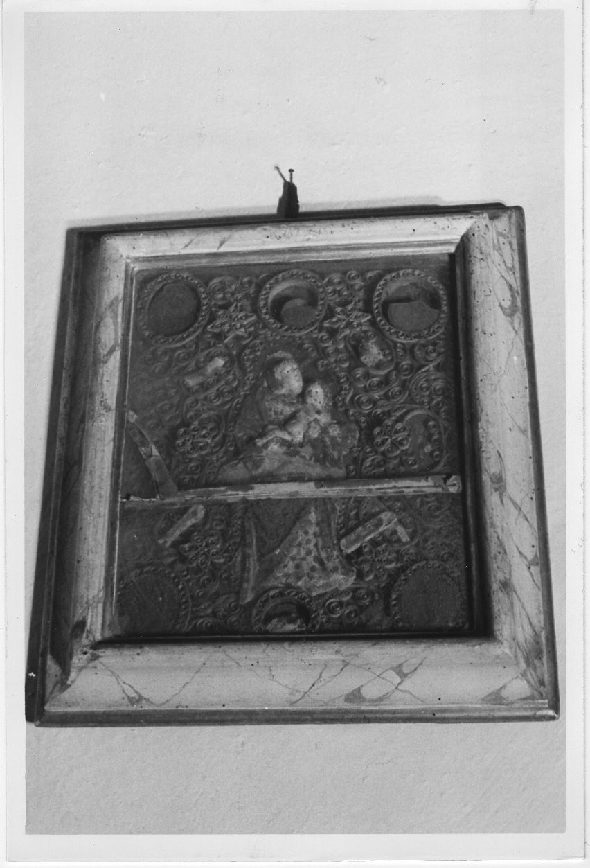 San Giuseppe e Gesù Bambino (reliquiario, paio) - bottega Italia centrale (sec. XVIII)