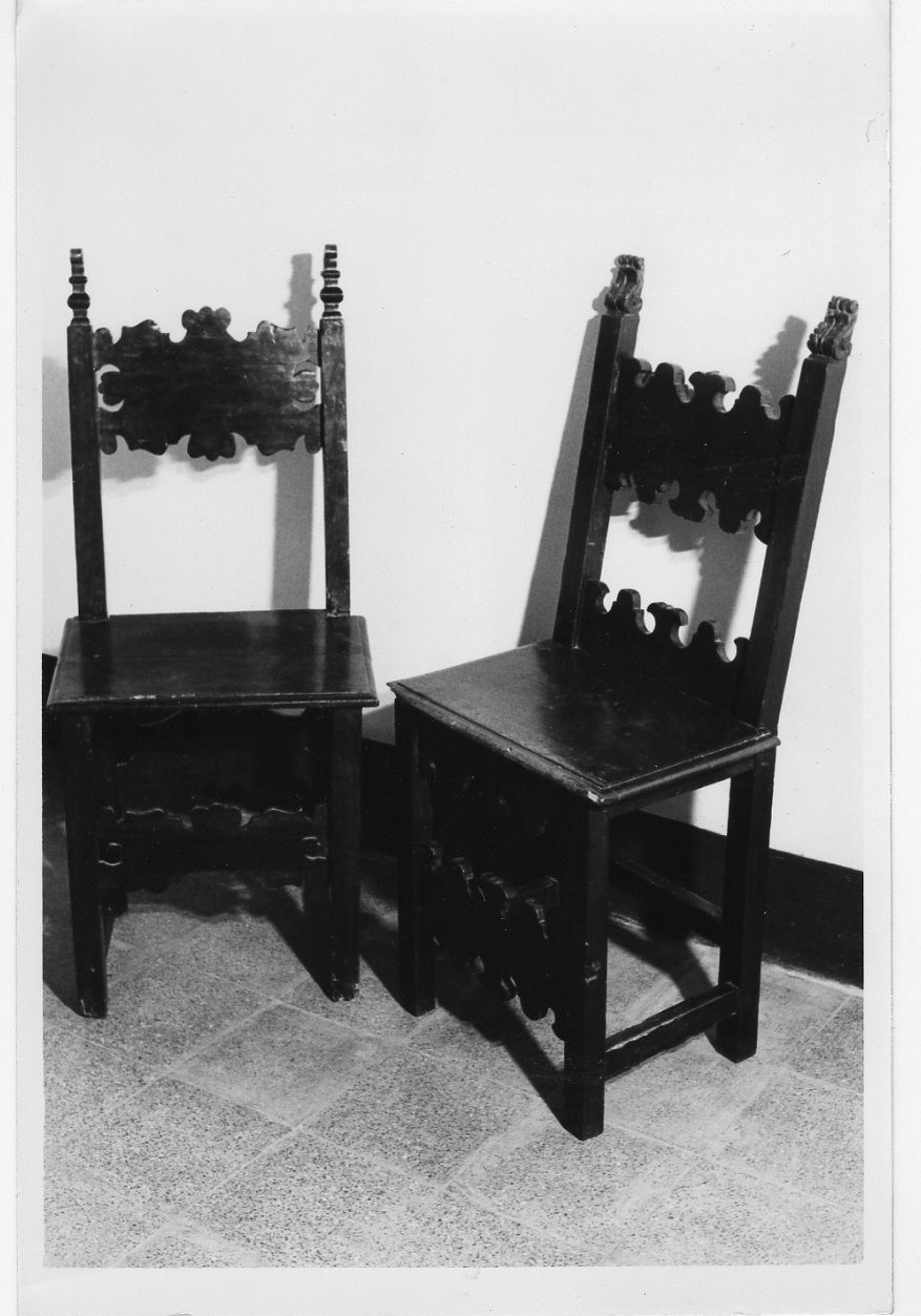 sedia, paio - bottega Italia centrale (sec. XVII)