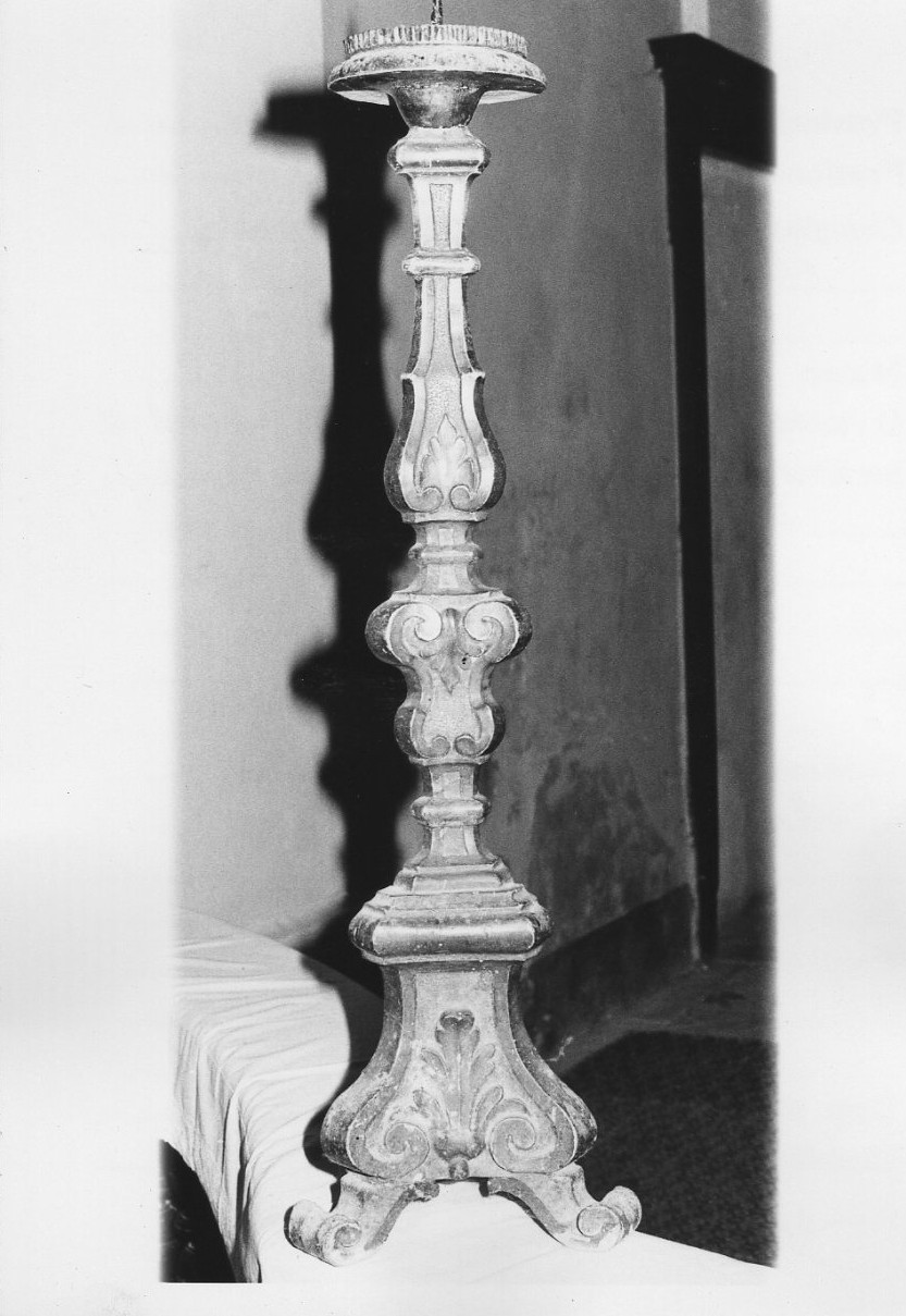 candeliere, insieme - bottega italiana (secc. XVII/ XVIII)