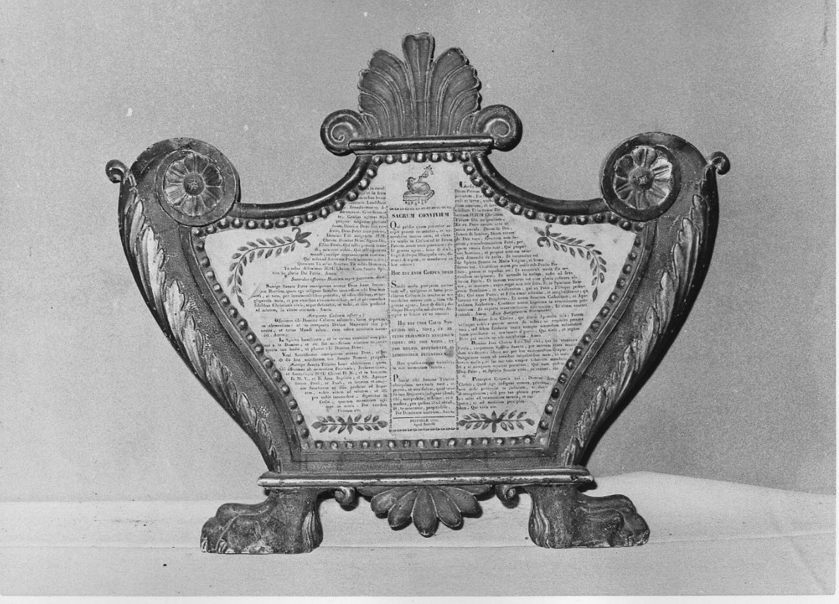 servizio di cartagloria, elemento d'insieme - bottega italiana (secc. XVII/ XVIII)