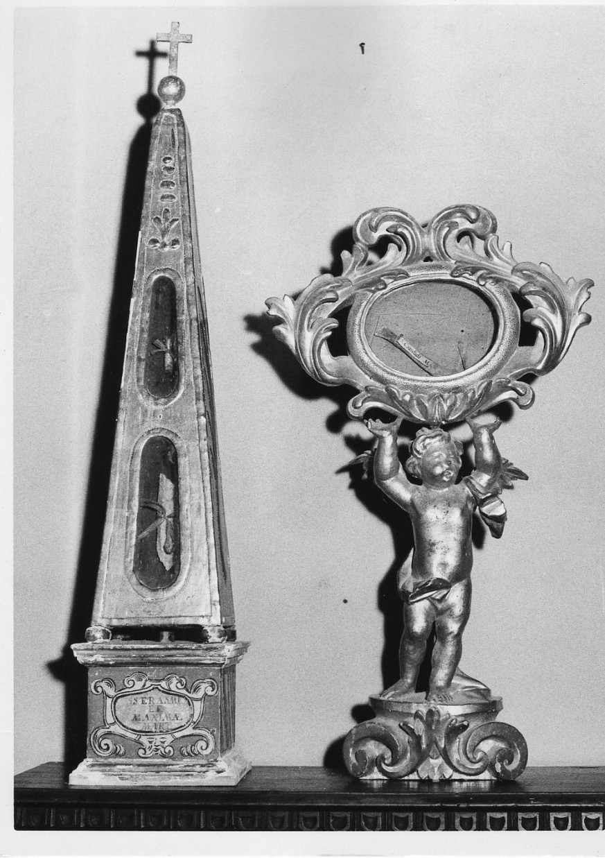 reliquiario, insieme - bottega italiana (secc. XVII/ XVIII)