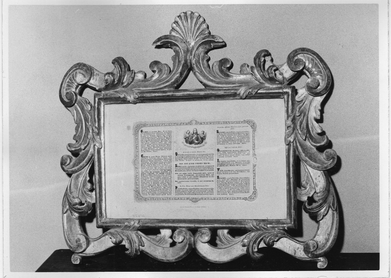 servizio di cartagloria, elemento d'insieme - bottega italiana (secc. XVII/ XVIII)