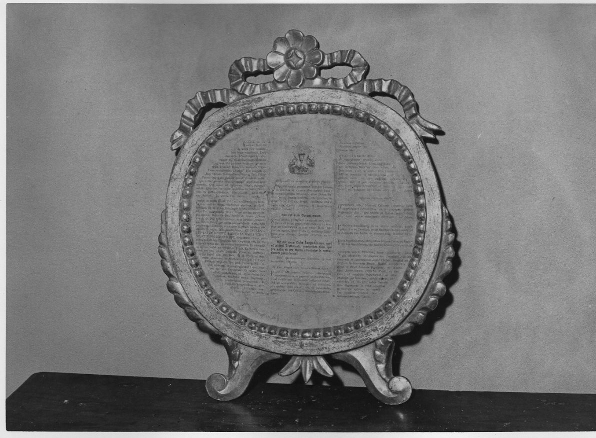 servizio di cartagloria, elemento d'insieme - bottega italiana (secc. XVII/ XVIII)