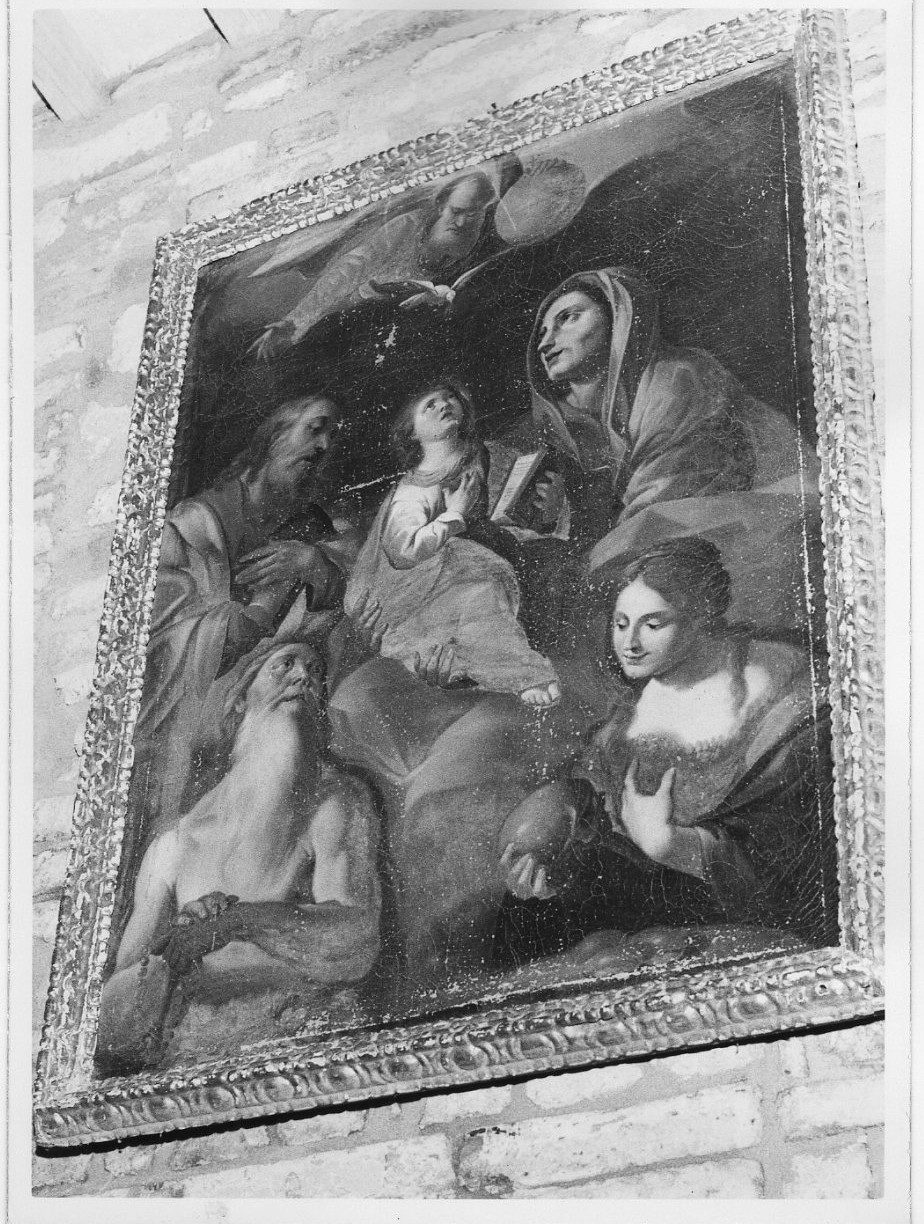 San Gioacchino Sant'Anna e Maria Vergine bambina (dipinto, opera isolata) - ambito italiano (sec. XVII)