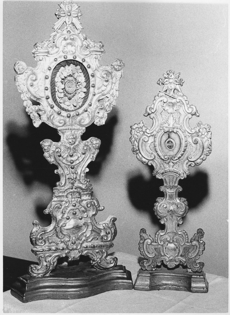 reliquiario - a ostensorio, opera isolata - bottega italiana (sec. XVIII)