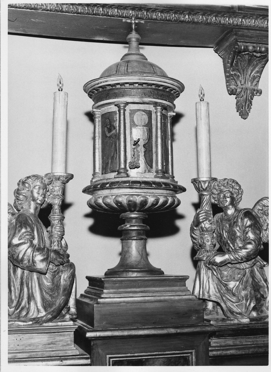 tabernacolo - a tempietto, opera isolata - ambito toscano (fine sec. XV)