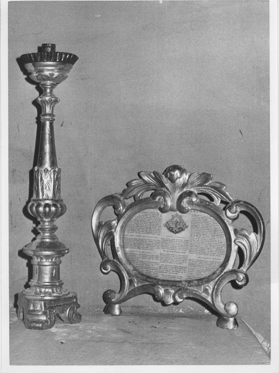 candeliere, insieme - bottega italiana (fine sec. XIX)