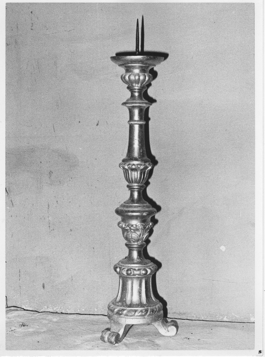 candeliere, insieme - bottega italiana (secc. XVIII/ XIX)