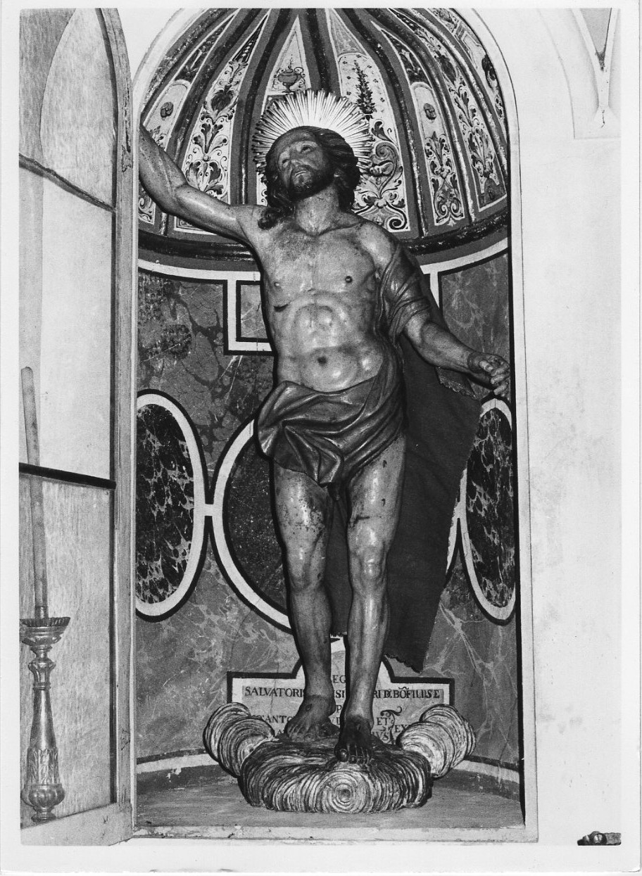 Cristo Salvatore (statua, opera isolata) - bottega italiana (sec. XVII)