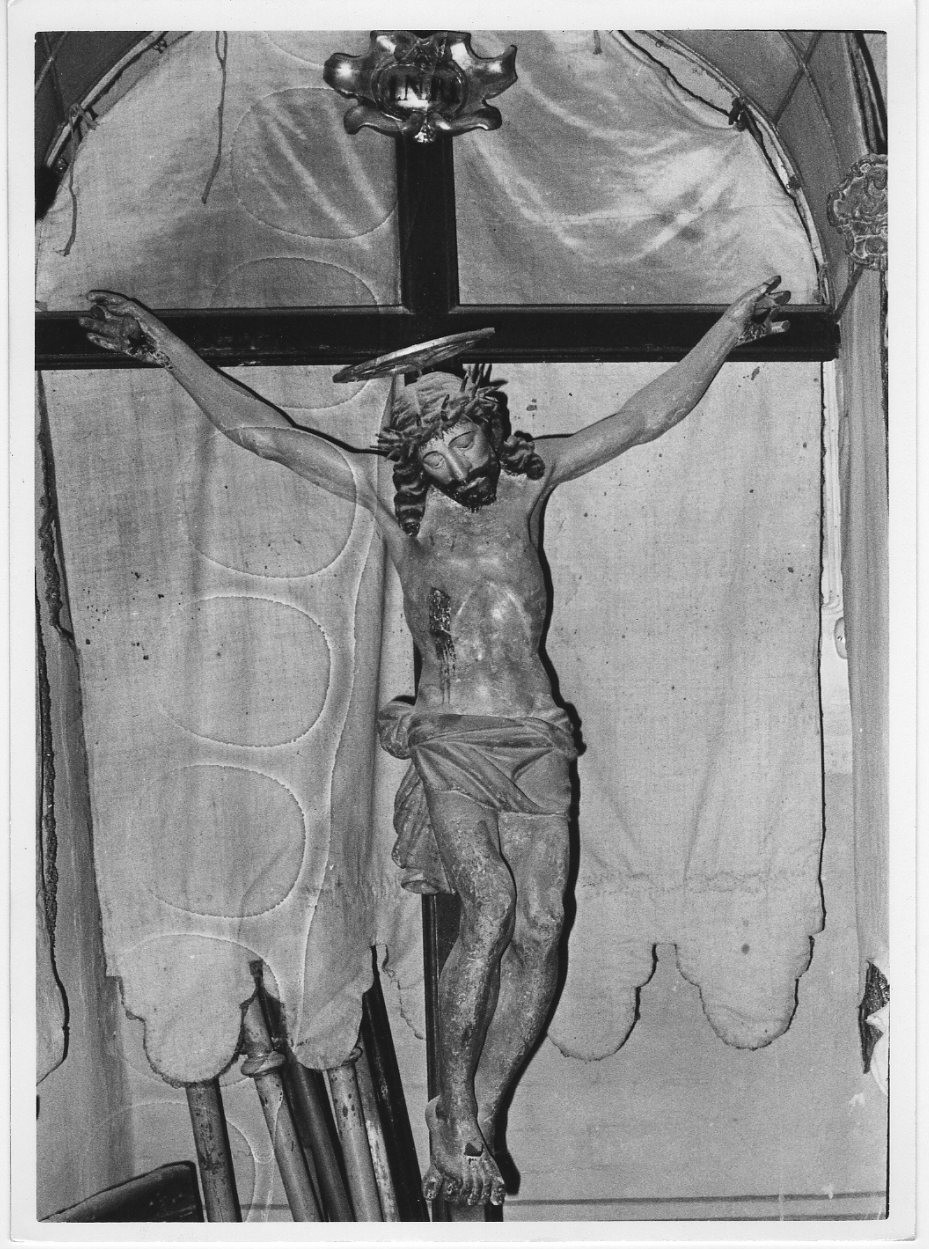 Cristo crocifisso (croce processionale, opera isolata) - bottega italiana (sec. XVII)