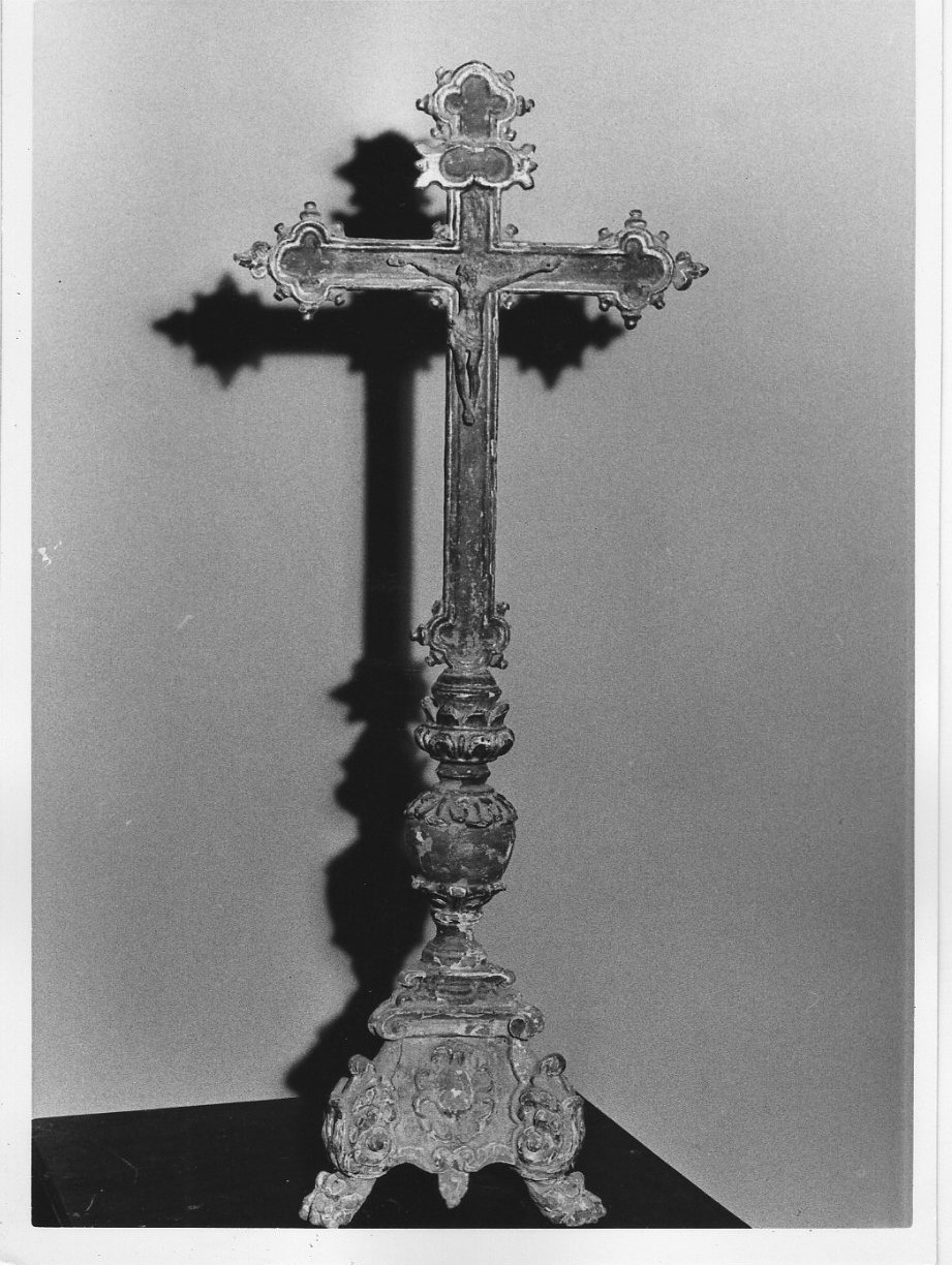 croce d'altare, opera isolata - bottega italiana (sec. XVIII)