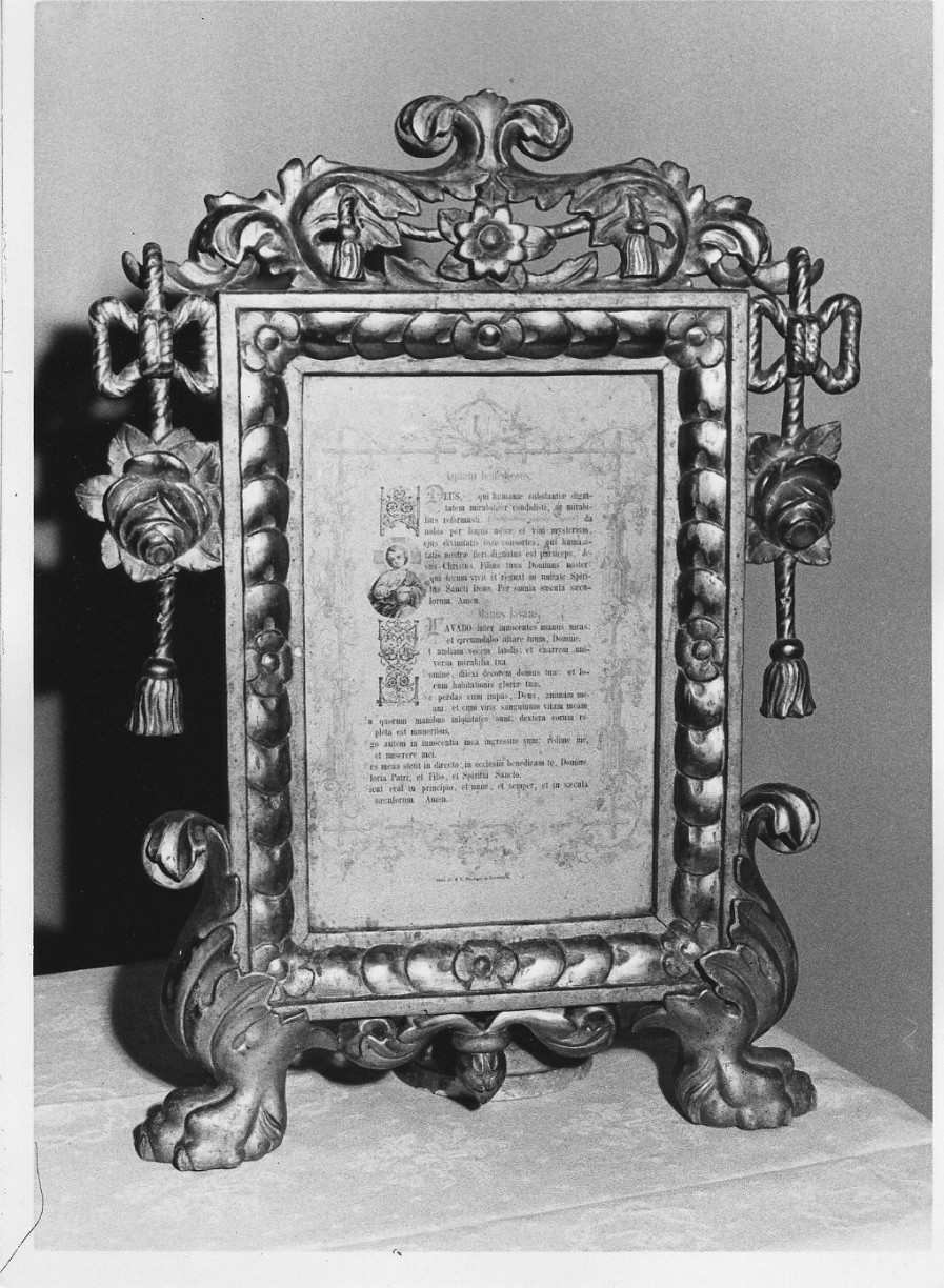 servizio di cartagloria, elemento d'insieme - bottega italiana (sec. XVIII)