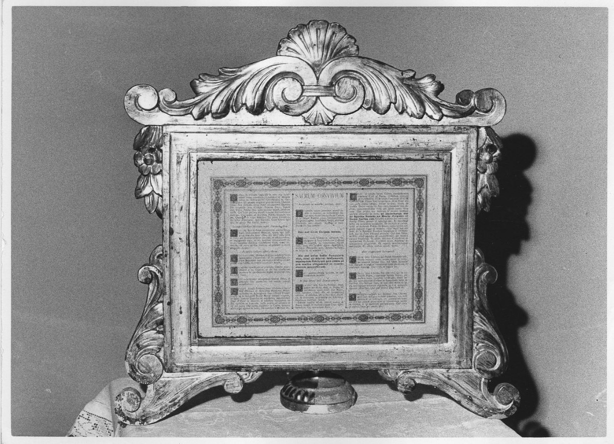 servizio di cartagloria, elemento d'insieme - bottega italiana (sec. XVIII)